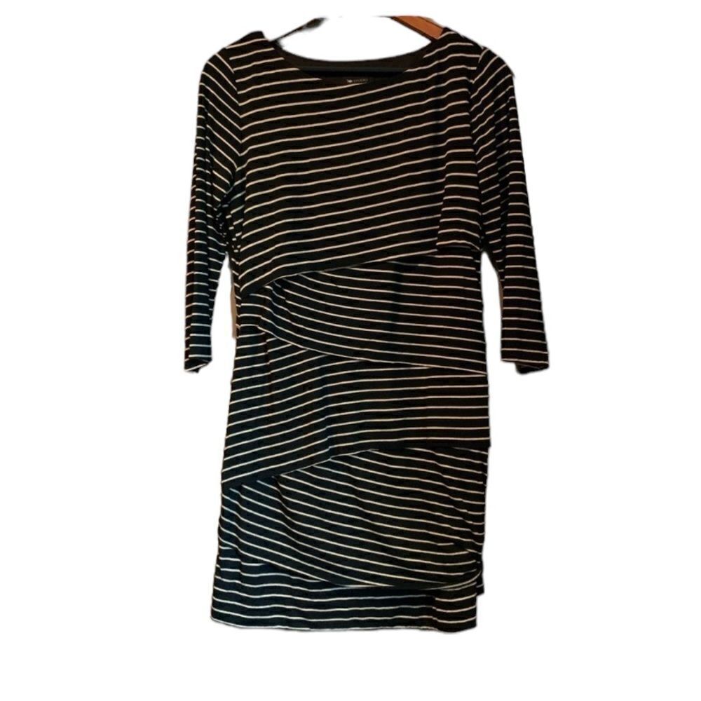 ‎NWT! AB Studio stripped tiered dress